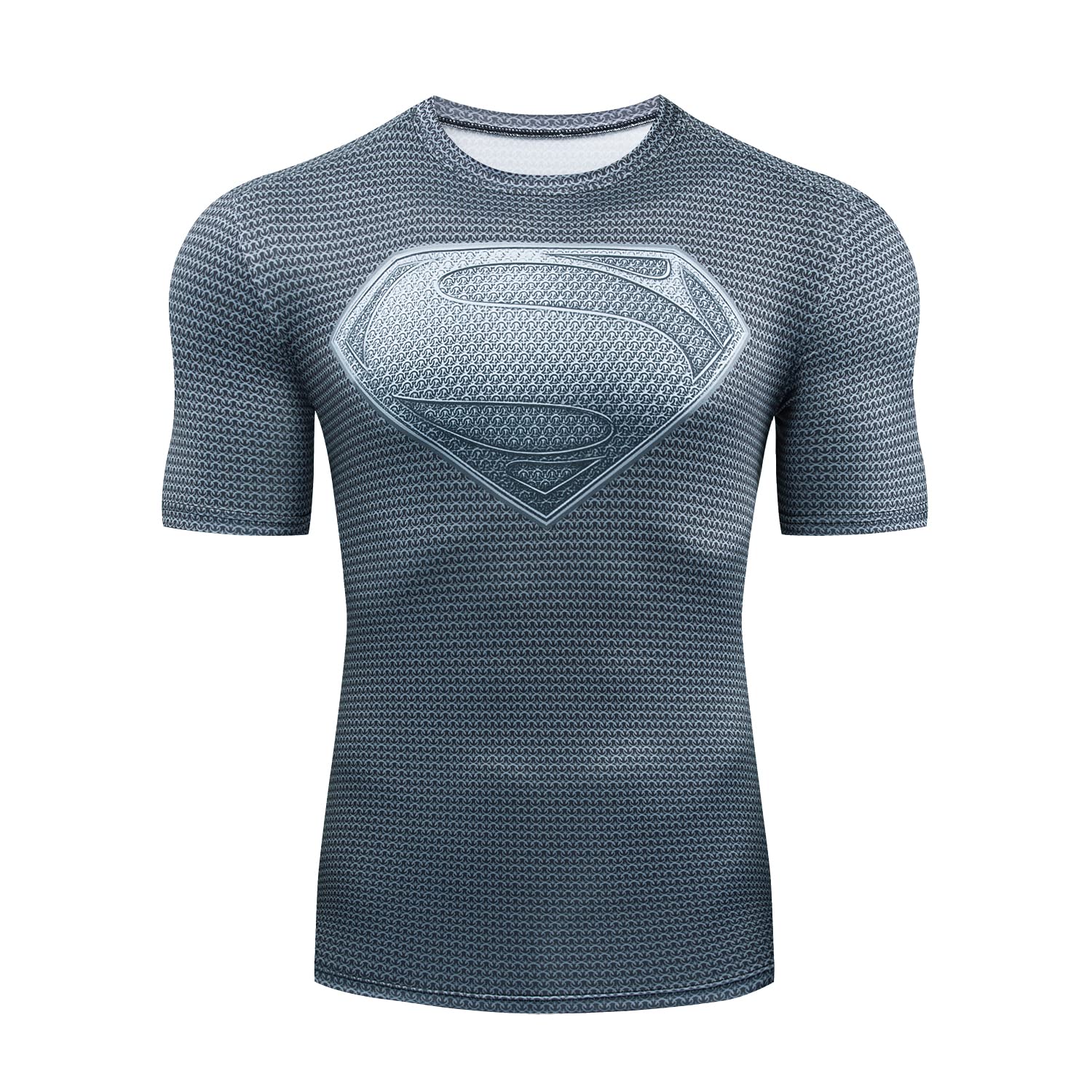 AnlixinSuperman Model T-Shirt Sports and Leisure Compression Shirt