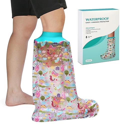 Funda de fundición 100% impermeable para patas de ducha para niños, fundas reutilizables para pies después de la cirugía, protector de pies