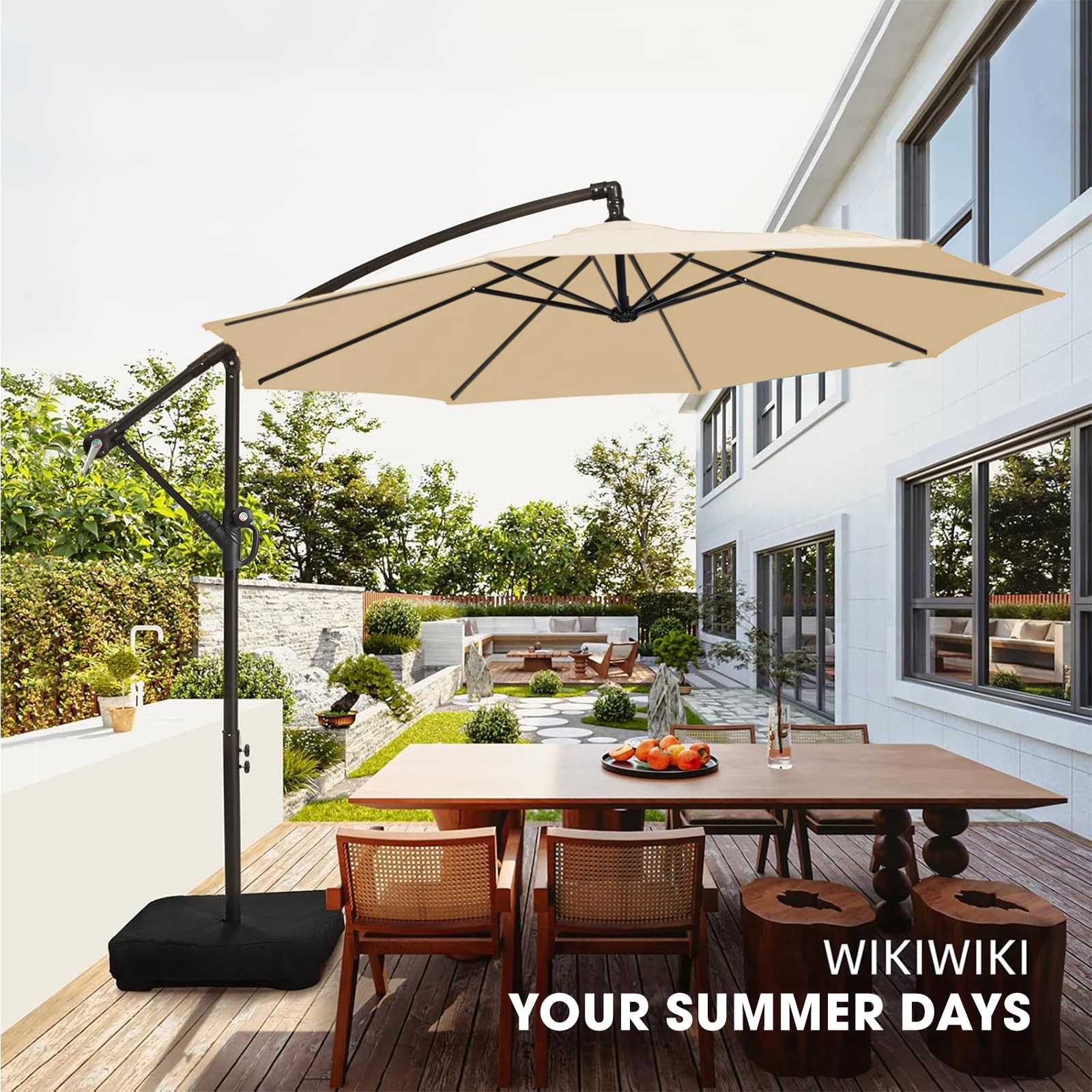 The 5 Best Patio Umbrellas in 2026 3 WikiwikiPatioUmbrellas wikiwiki 10ft Patio Umbrella with Base Included, Outdoor — product photo