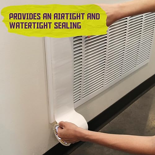 Miniatura 5 de ATack Cinta de parche y sellado impermeable, blanca, 4 pulgadas x 10 pies, cinta de barrera de agua para detener la reparación de fugas en tuberías,