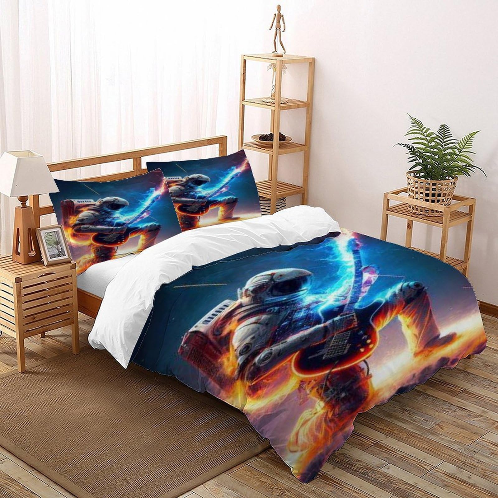 Housse de couette espace pour créer une ambiance galaxie dans votre chambre