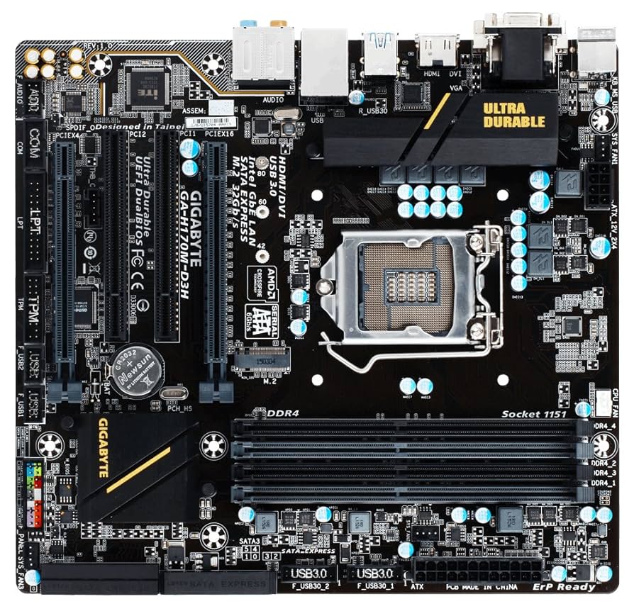 GIGABYTE　GA-H170M-D3H　LGA1151 GA-H170M-D3H (rev. 1.0) Overview | Motherboard - GIGABYTE Global