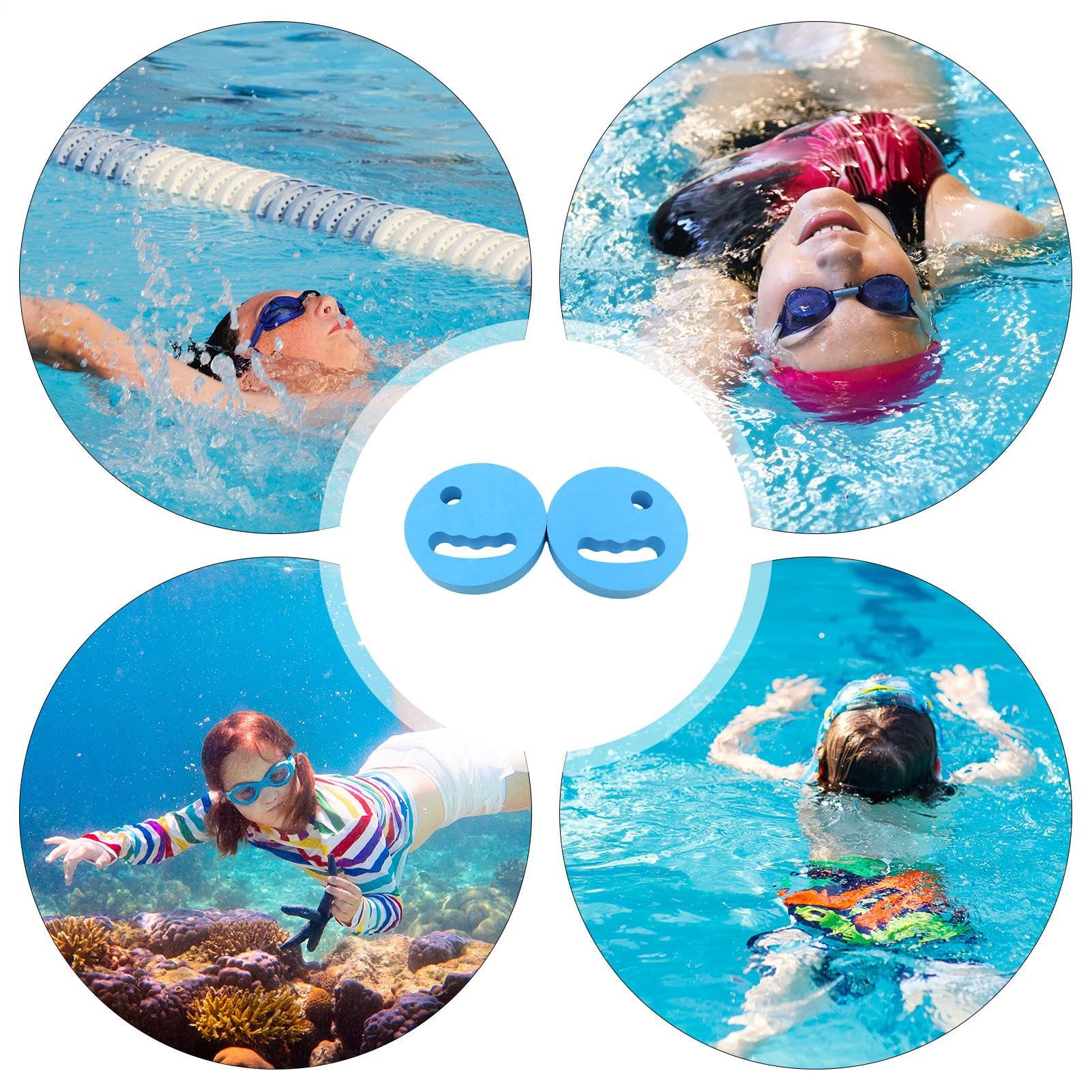 Lot de 2 poids d'eau pour exercices en piscine, disques de natation en EVA pour entraînement aquatique, équipement de fitness portable pour débutants, aérobic aquatique et séances d'entraînement de