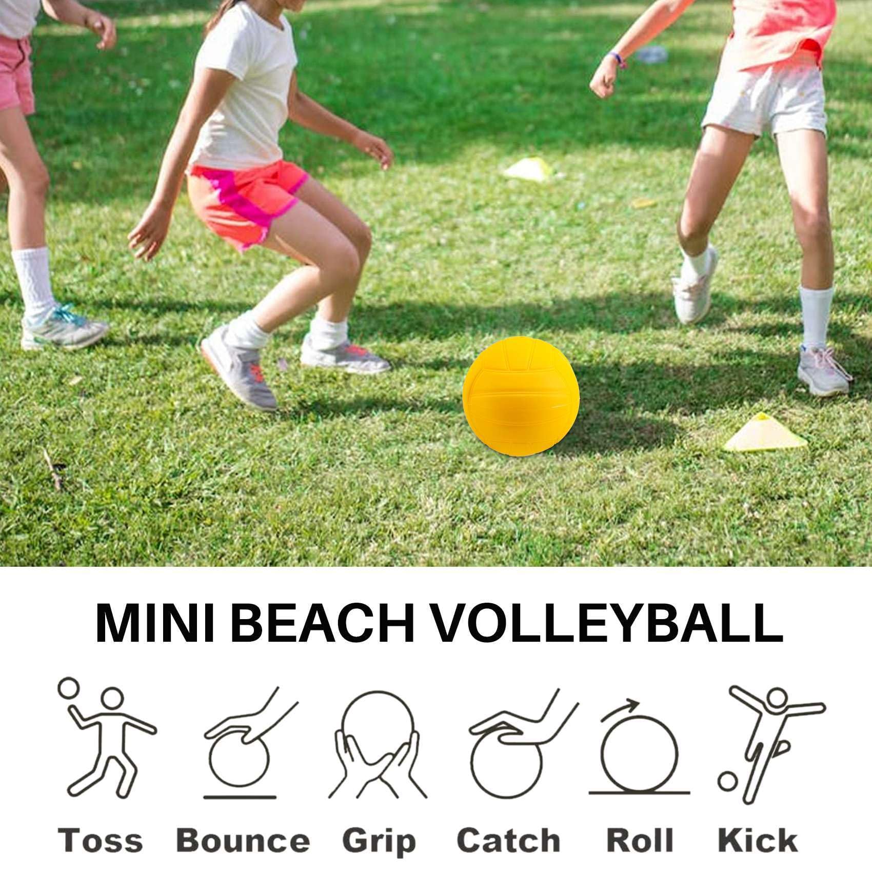 Roundnet Spiel Ball Austauschbare Wettkampf BäLle Mini Volleyball 9 Pack mit Pumpe