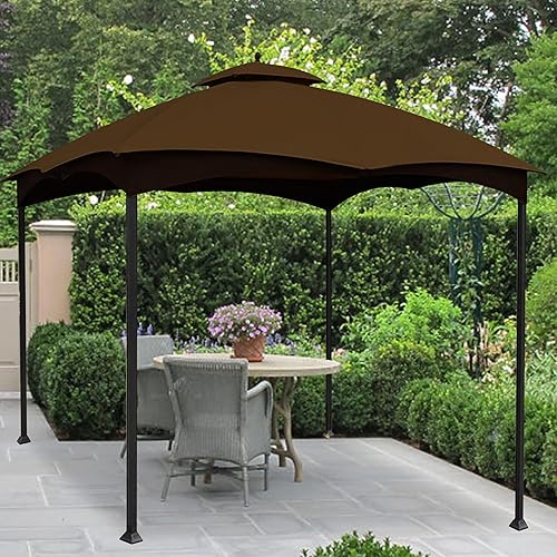 Miniatura 6 de Coastshade Toldo de repuesto para kiosco Lowe's Allen Roth de alta resistencia con malla, cubierta de glorieta de 10 x 12 pulgadas, #GF-12S004B-1,