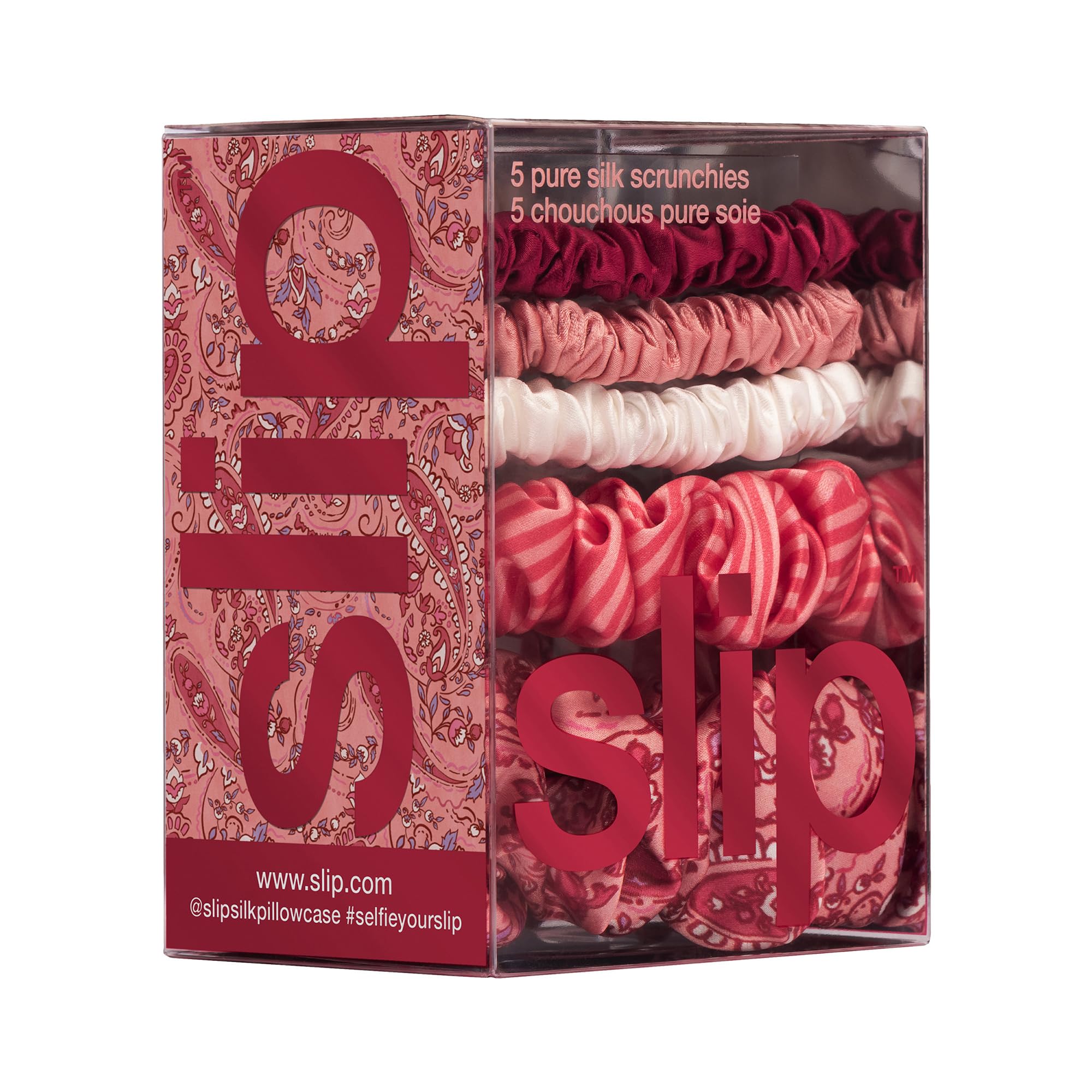 slip Juego de coleteros surtidos (Harriet) | Incluye 3 coleteros delgados, 1 midi y 1 grande de seda pura | 100% seda de morera, antiarrugas, suave para el cabello, reduce la rotura, elegante y