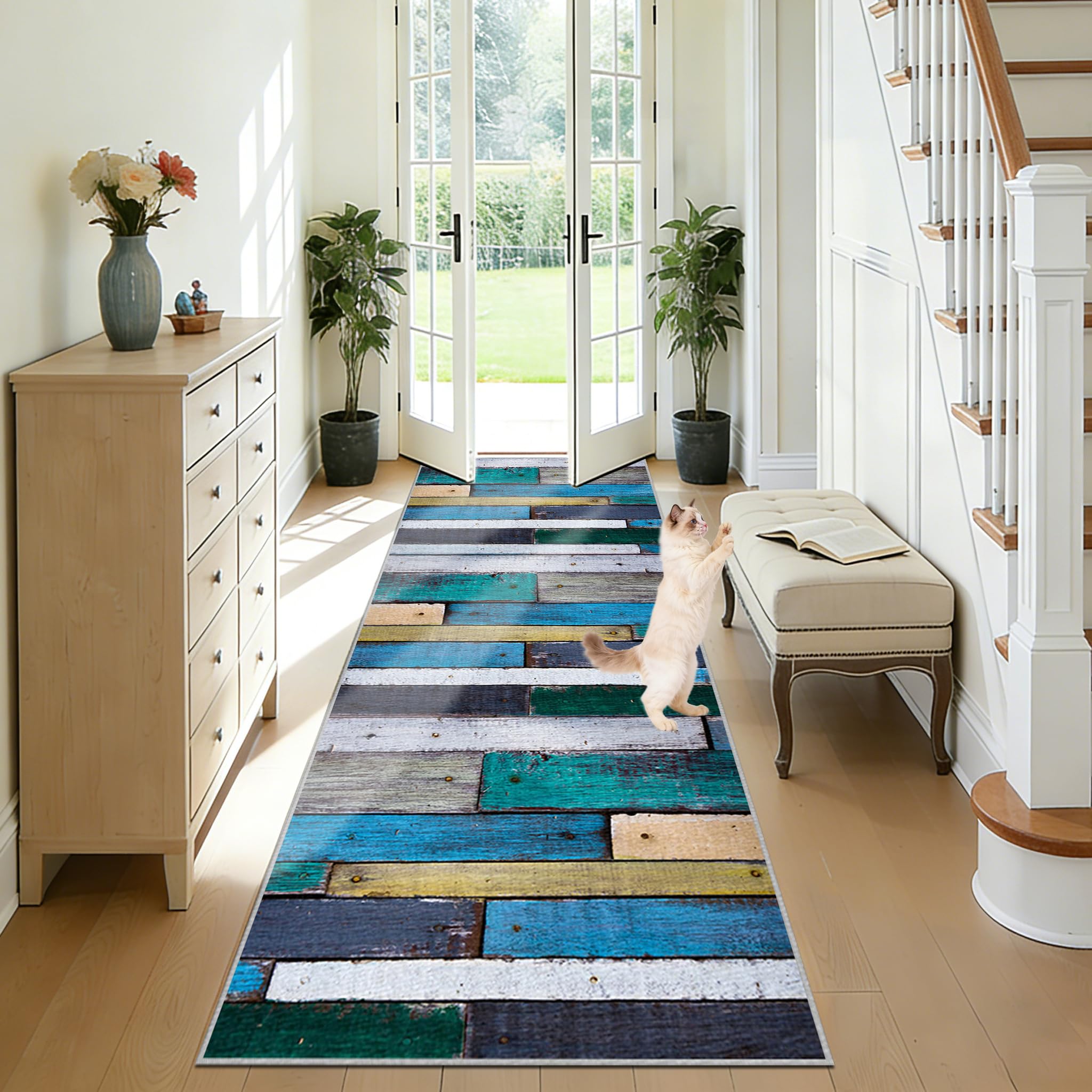 Tapis de passage couloir long antidérapant : la solution anti-taches pour cuisine et entrée