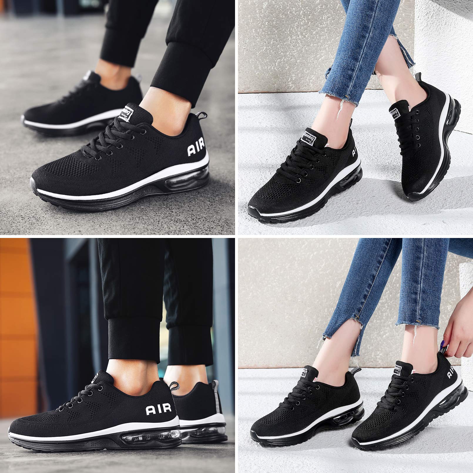 Uomo Donna Air Scarpe da Ginnastica Corsa Sportive Fitness Running Sneakers Basse Interior Casual all'Aperto 34-46 EU