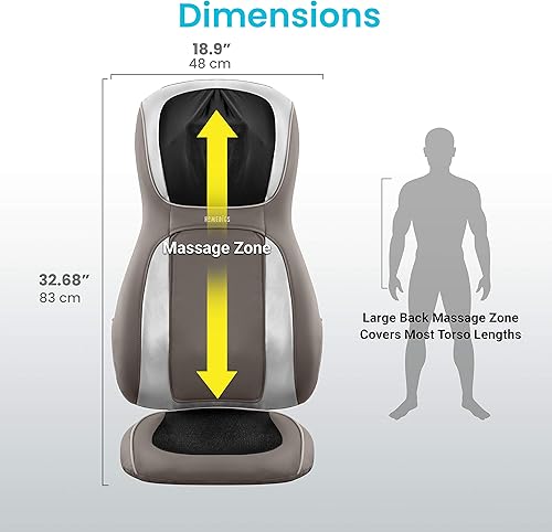 Miniatura 7 de HoMedics aplicación Touch masseuse perfecta para controlar el cojín masajeador con calor, MCS-1000H