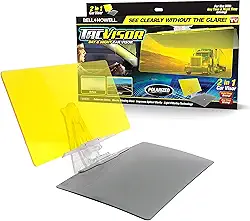 Bell+Howell TACVISOR para dia e noite, viseira de carro antirreflexo, filtro UV/proteção