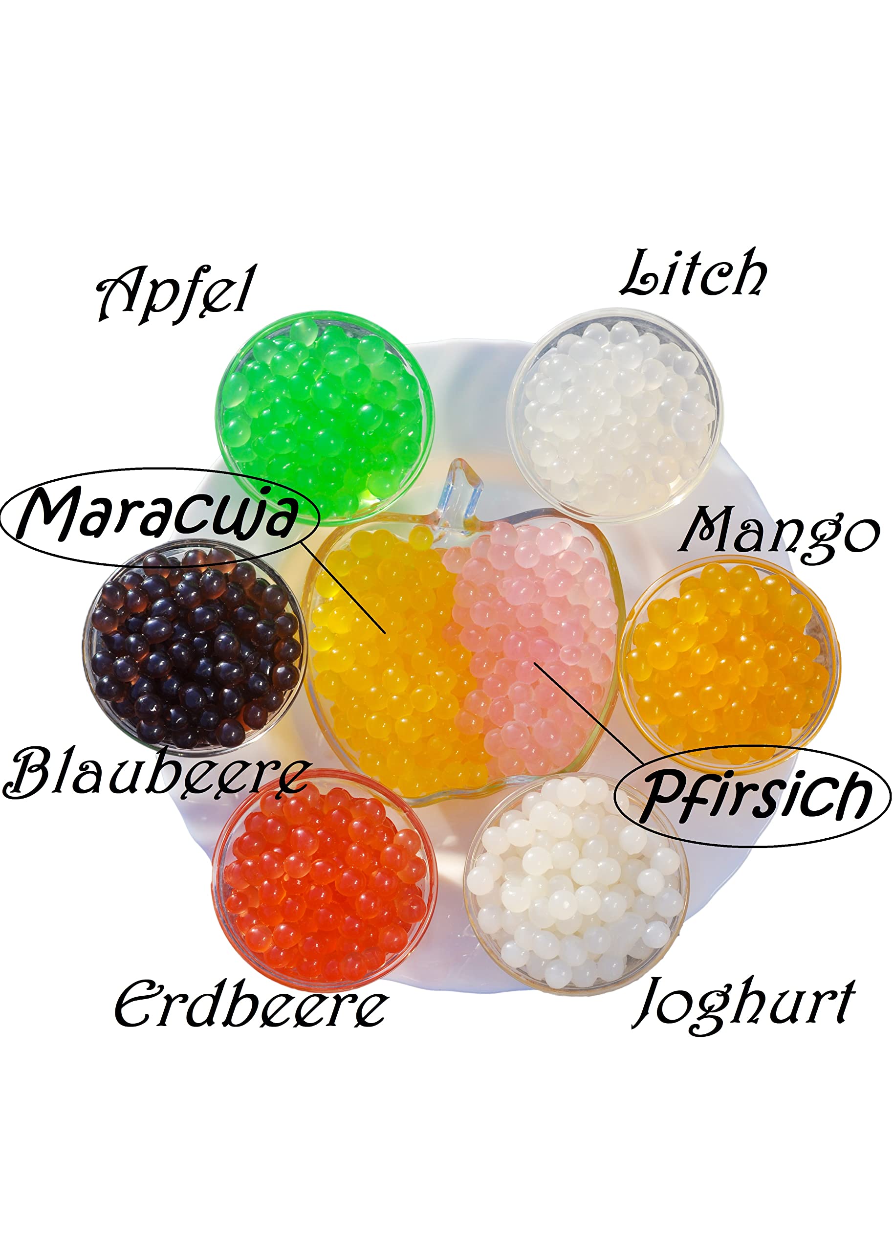3KG Bubble Tea Perlen Apfel - Bubbletea Boba Perlen Set -Super Ideen zum selber machen und fantastische Boba Partys
