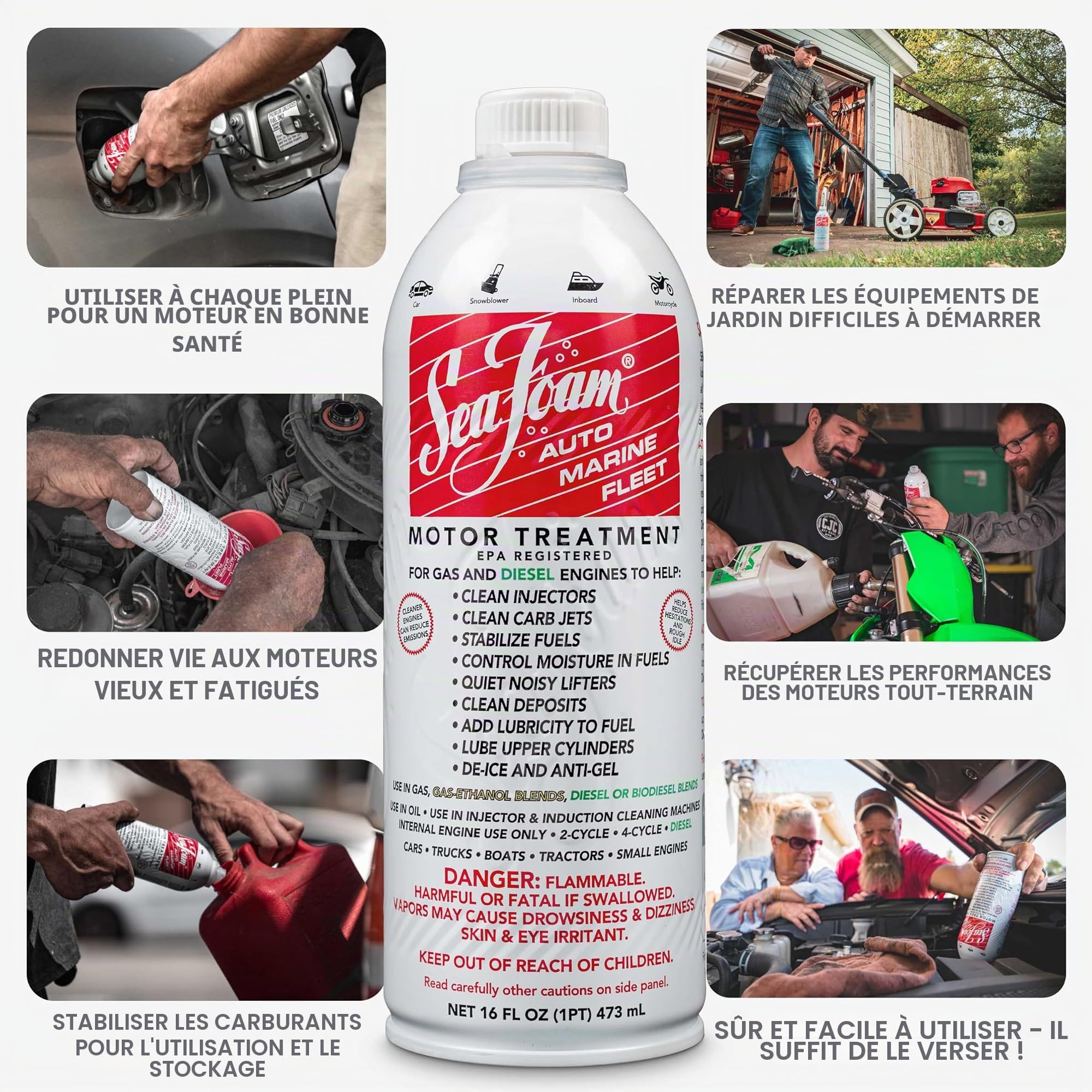 Sea Foam Motor Tune - Up SF16 pour Moteurs Essence et Diesel