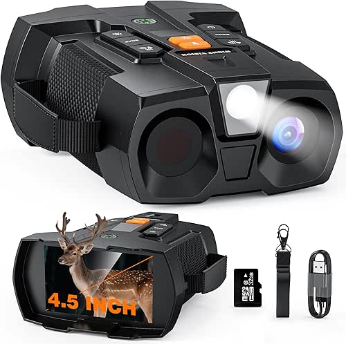 Gafas De Visión Nocturna para Adultos 4K: Pantalla Grande de