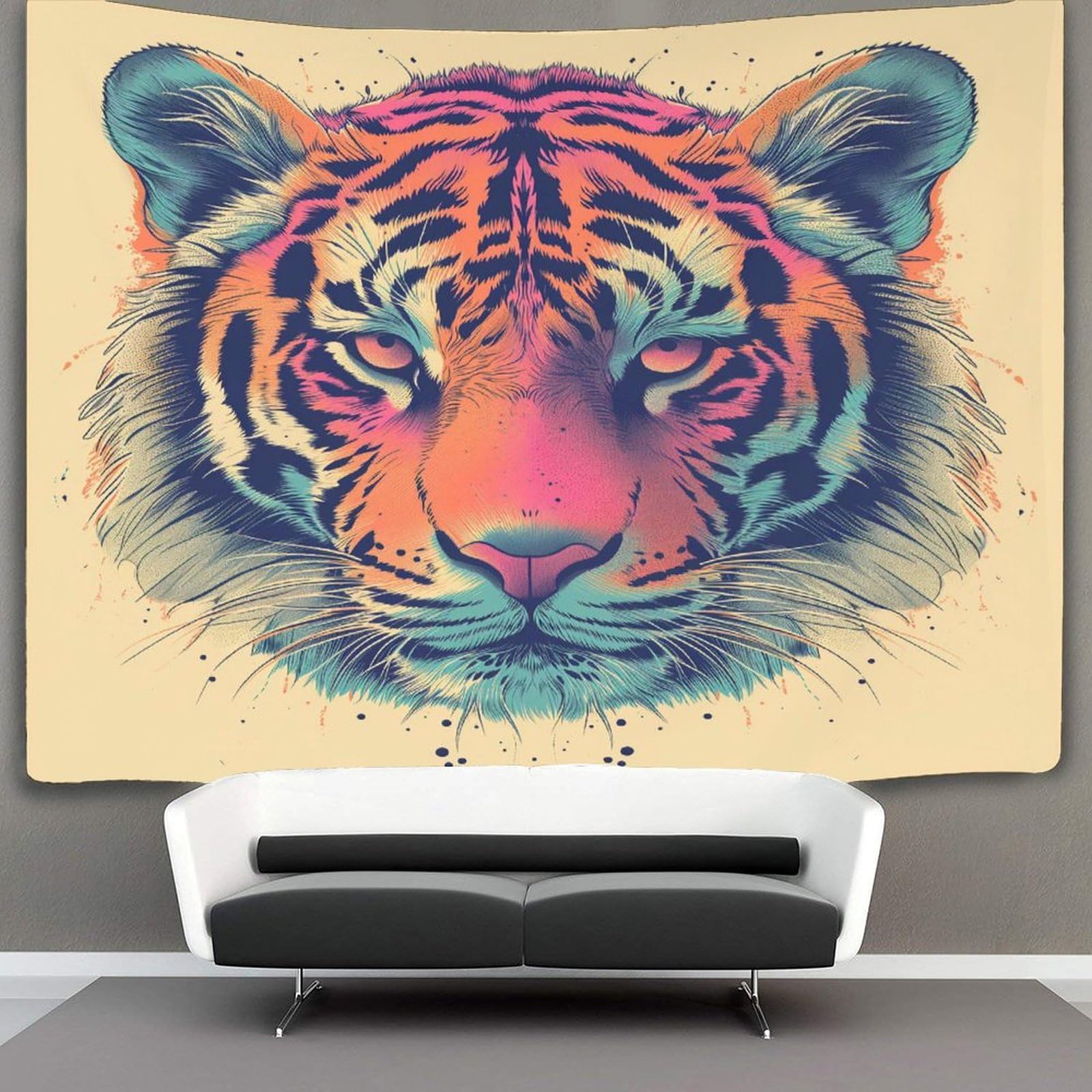 kaiyun Tiger Tapestry Wall Hanging Animal Wall Art for Living Room Bedroom Dorm 180cmx230cm
