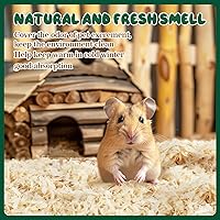 Vista 5 de Sukh Ropa de cama de hámster Aspen de 14 onzas – Aspen Shavings suministros para mascotas, ropa de cama y arena para conejillo de indias, conejo