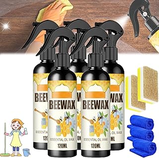 Natural Micro-Molecularized Beeswax Spray, Molecularized Beeswax Spray, Beeswax Furniture Polish, Bees Wax Furniture Polish and Cleaner, Original Beeswax Furniture Polish (5Pcs)