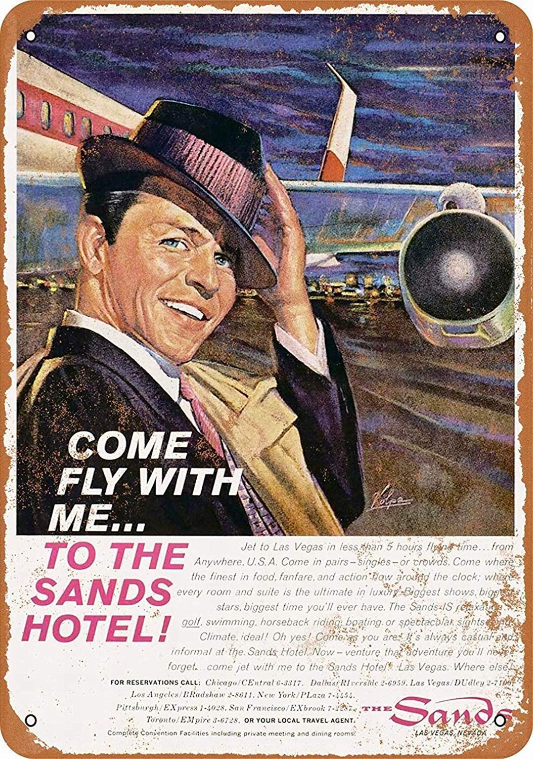 Amazon.com: Tin Sign Vintage Chic Art Decoration Poster Frank