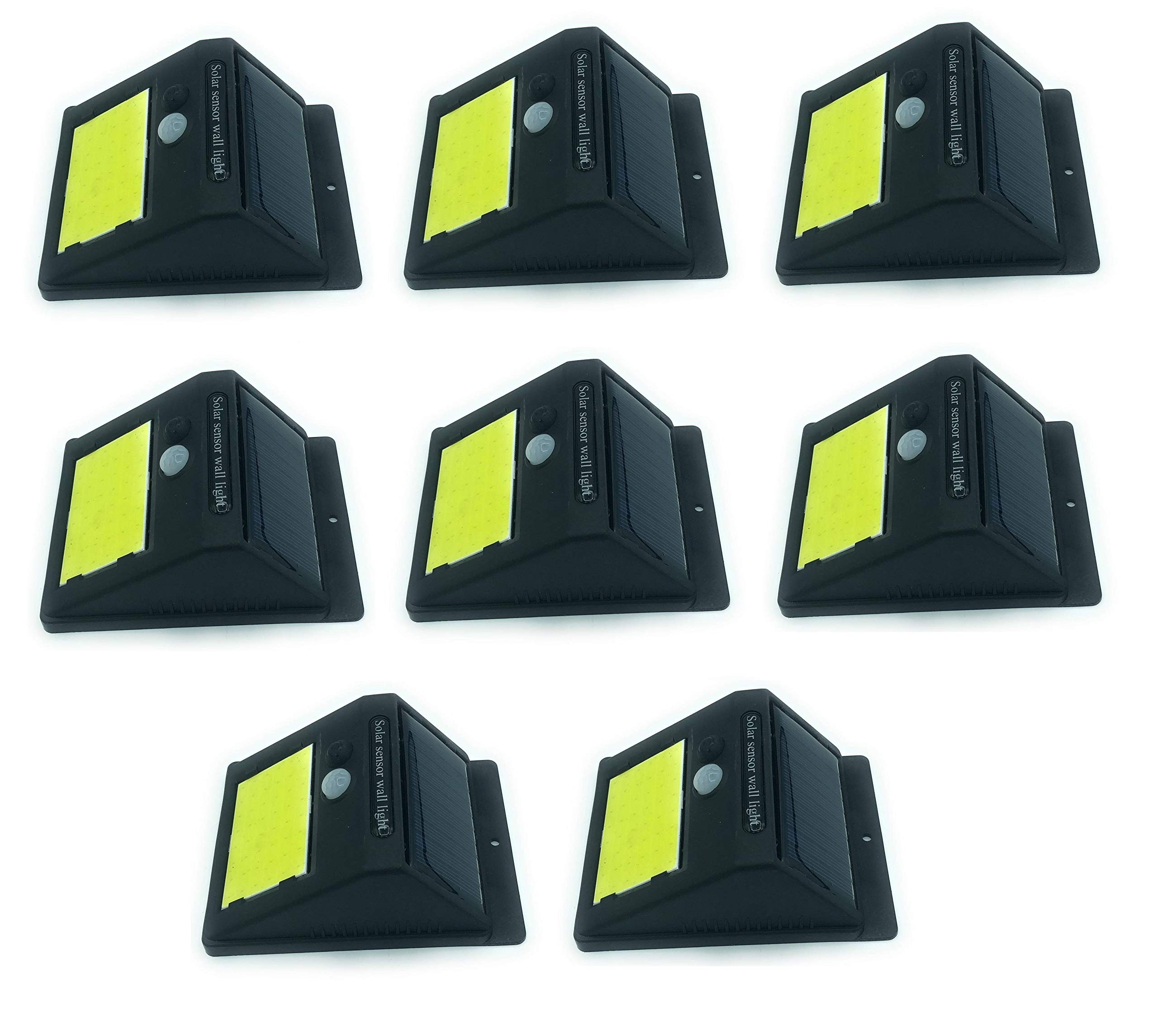 tempo di saldi Otto Faretti Da Esterno Ad Energia Solare Con 48 Led E Sensore Crepuscolare