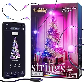 Amazon.co.jp: Twinkly Candies 200LED strings pearl shape