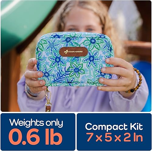 Miniatura 5 de KeepGoing - Kit de primeros auxilios de viaje para niños, 130 unidades, para automóvil, hogar, bolso, bolsa de pañales y mochila con vendajes sin