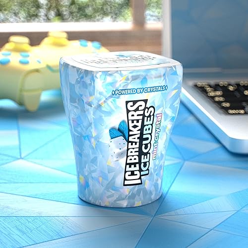 Miniatura 5 de ICE BREAKERS Ice Cubes - Botellas de goma de mascar sin azúcar, 3.24 onzas (6 unidades, 40 piezas)
