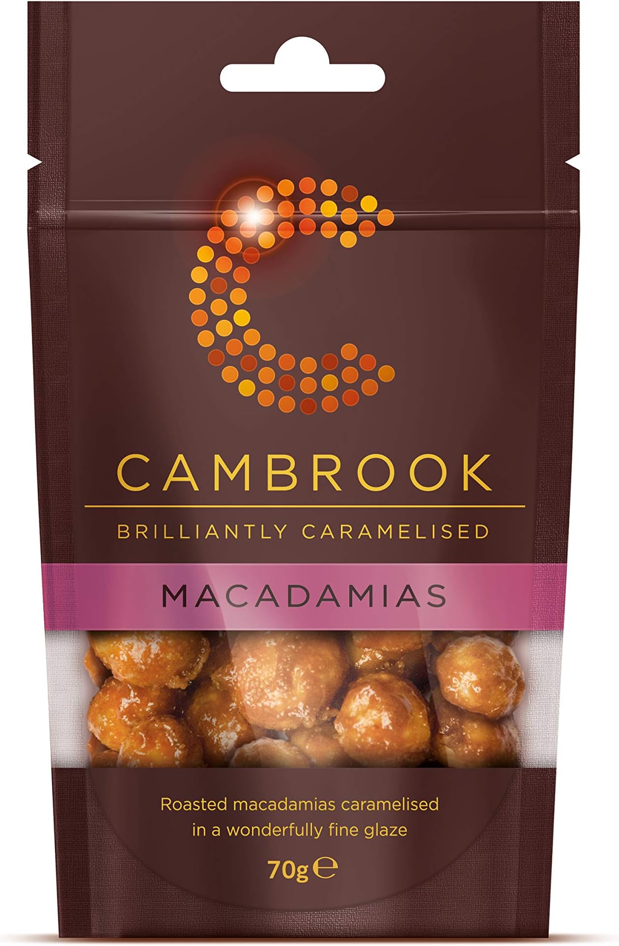 Cambrook Caramelised Macadamias 70 g (Pack of 6)