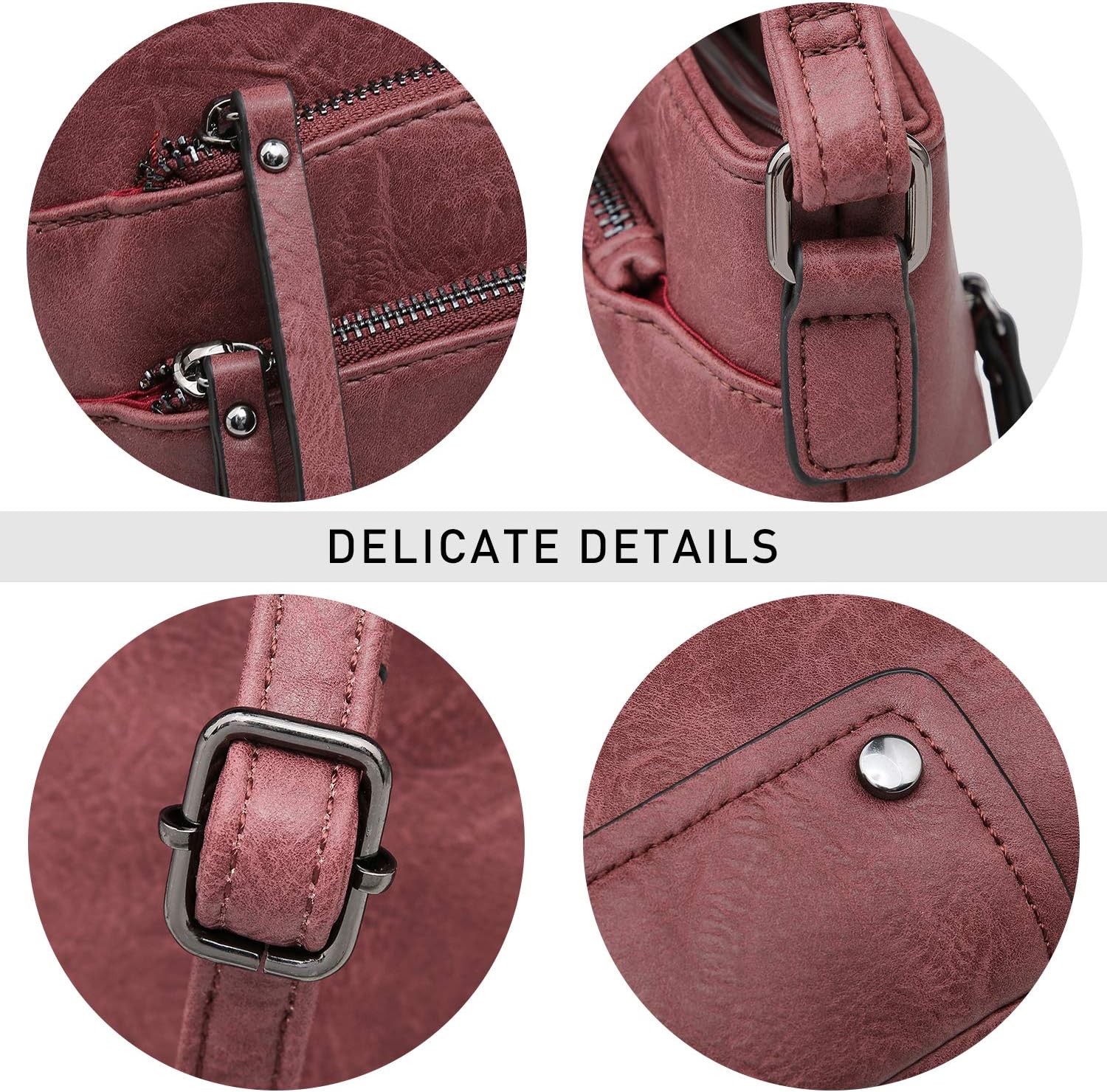 VONMAY Crossbody Bags for Women Purses Handbags Multi Pockets Shoulder Bag with Adjustable Strap | multi pocket purse, zipper compartment, travel crossbody bag, lightweight purse, everyday handbag, Stylish & Functional
