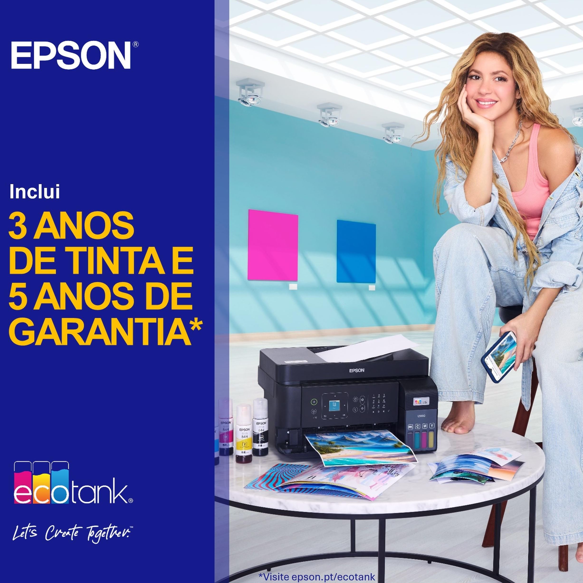 Epson EcoTank ET-14100 Impresora de Depósito de Tinta | para Hogar y Pequeña Oficina | con Tinta Negra Adicional | Wi-Fi | A3+ | Imprimir | Tinta Incluida para 3 Años