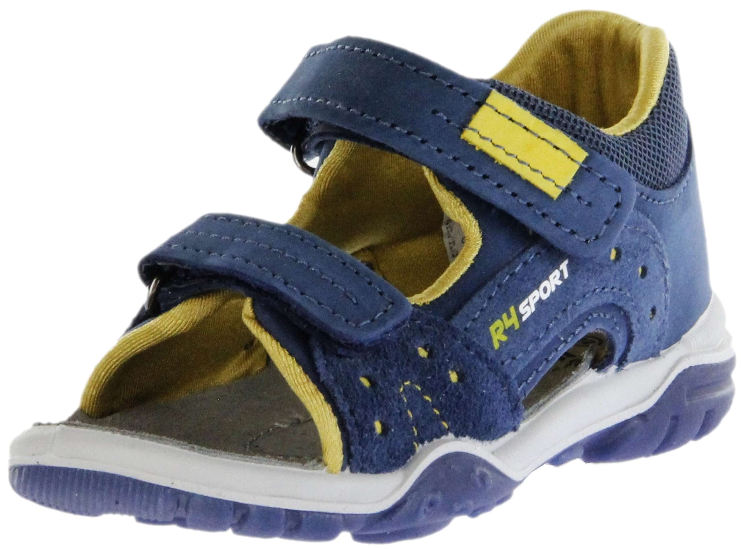 Jela Sandalias para niños de cuero azul zapatos ERSA