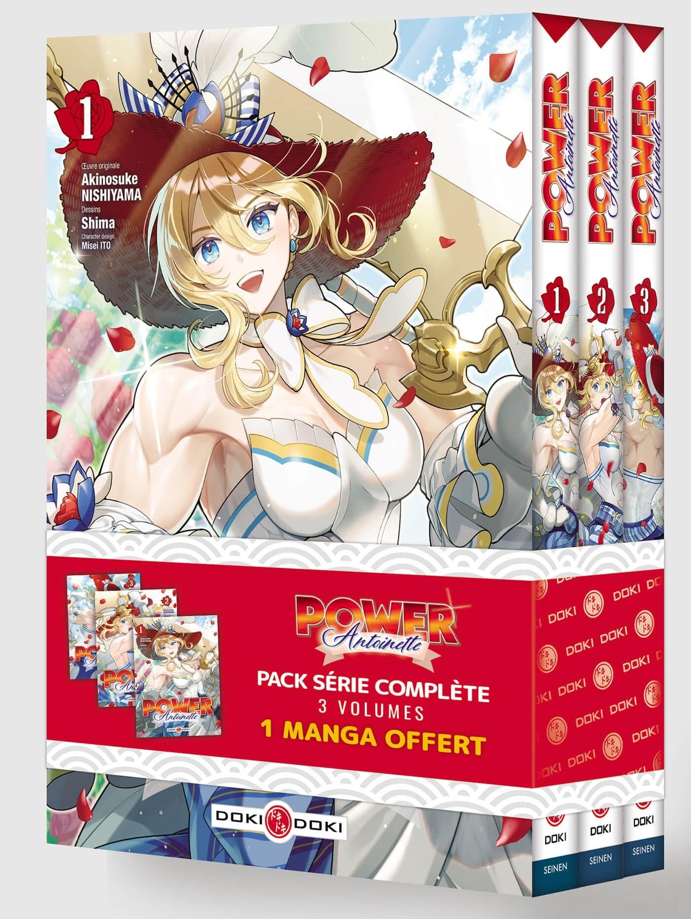 Power Antoinette - Pack promo vol. 01 à 03 - 1 Volume Offert - Akinosuke Nishiyama - Bamboo Eds - Coffret - Manga