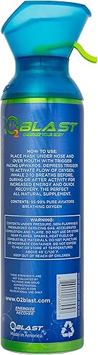 Miniatura 8 de Suplemento de oxígeno puro, lata portátil de 10 litros con máscara de respiración personalizada para apoyo respiratorio, eleva los niveles de