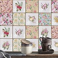 Vista 31 de Alwayspon Adhesivo de vinilo autoadhesivo para despegar y pegar, transferencias de azulejos de pared autoadhesivos pegatina decorativa