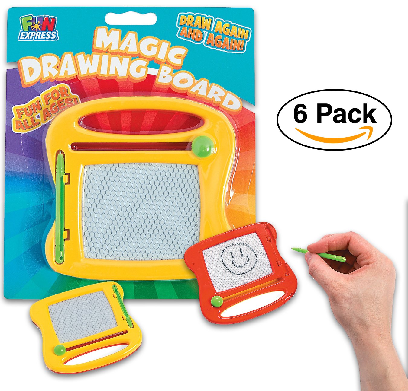 Mini Magic Drawing Boards | Sketch & Erase Pads (6 pack) for Party Favors