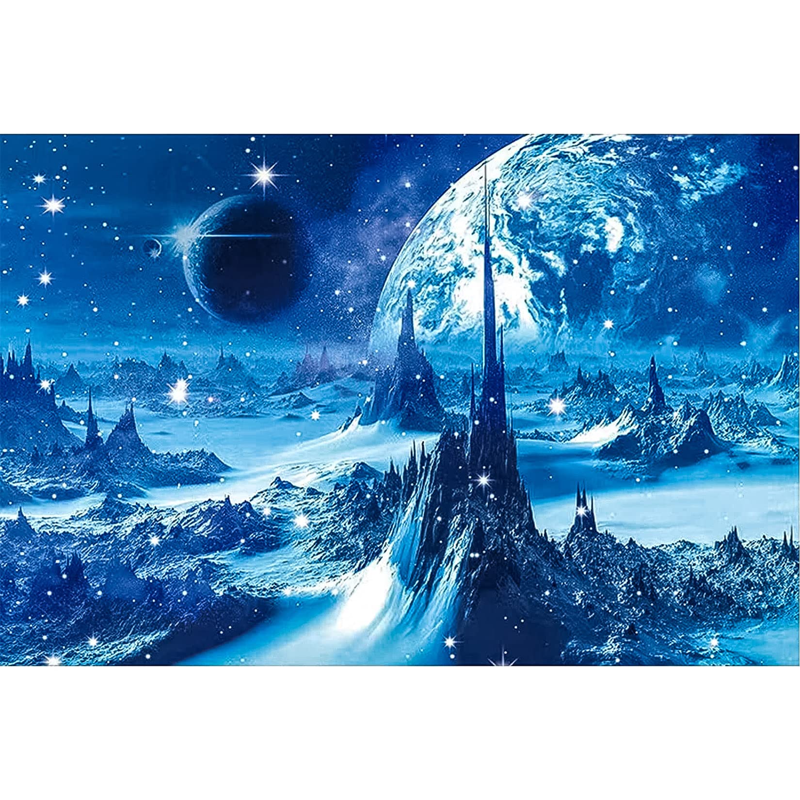 ダイヤモンドアートキット 5Dダイヤモンド絵画キットモザイクアート ダイアモンドビーズ絵画キット ビーズアート全面貼り付けタイプダイヤモンド塗装 クロスステッチキット 刺繍キット 30x40cm｜宇宙