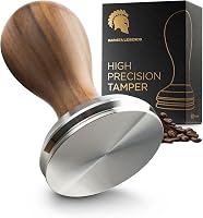 BaristaLegends 58,5 mm Espresso Tamper Rozsdamentes Acél Fa Nyéllel Profi Kávéhoz 1