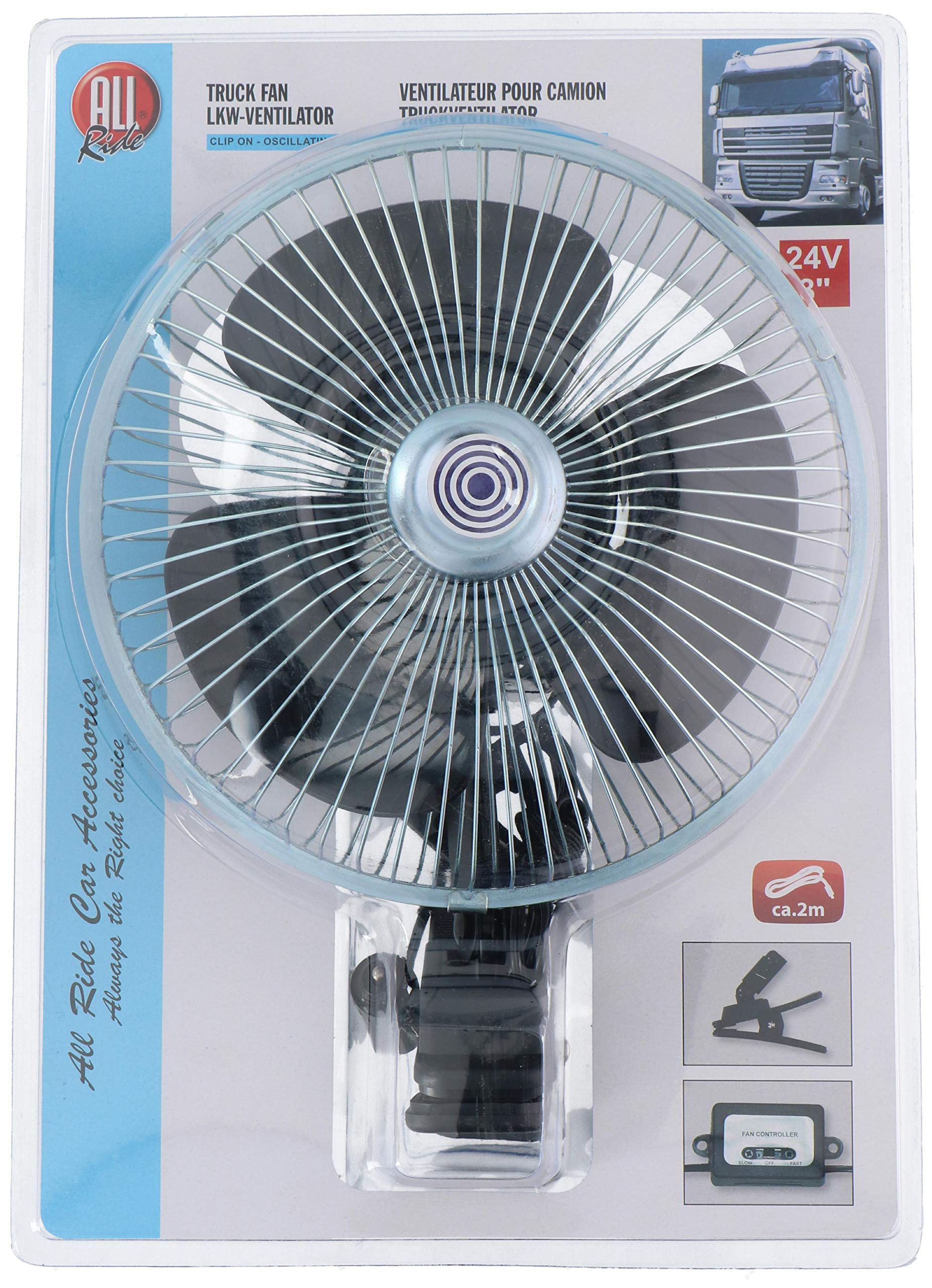 All Ride 871125272228 Ventilatore Oscillante, 24V