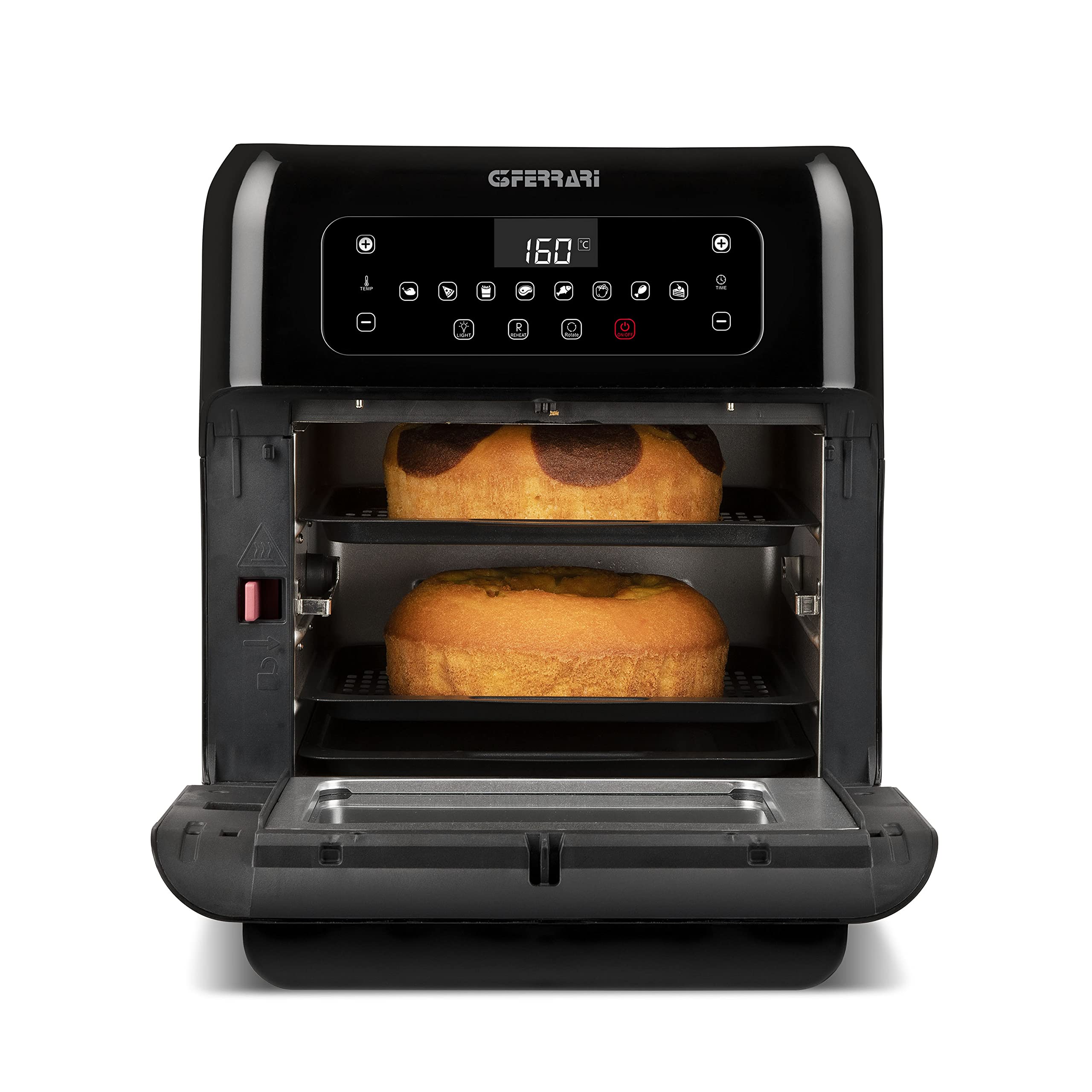G3 Ferrari G10136 Friggisano 2.0, Friggitrice ad Aria, 11 Litri, 1500 W, 9 Programmi, Display digitale, Nero