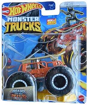 ミニカー The Wild Weekend of Hot Wheels Mattel - Hot Wheels Monster Trucks - BOARD TO BE WILD