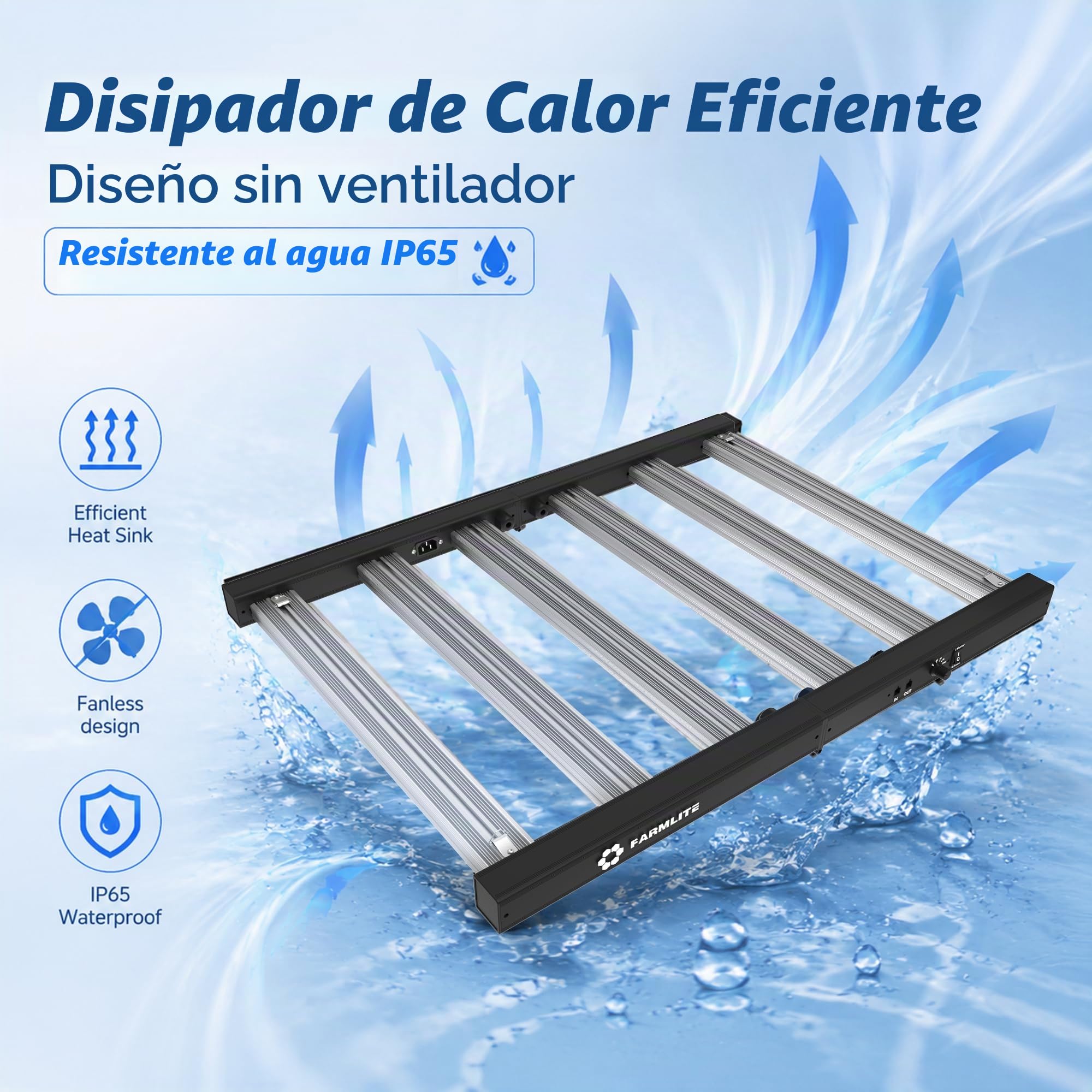 FARMLITE Grow Light Lámpara led para plantas Luz Plantas Interior luz de Cultivo Crecimiento Lámpara de Crecimiento de Plantas Dimmable (360watts)