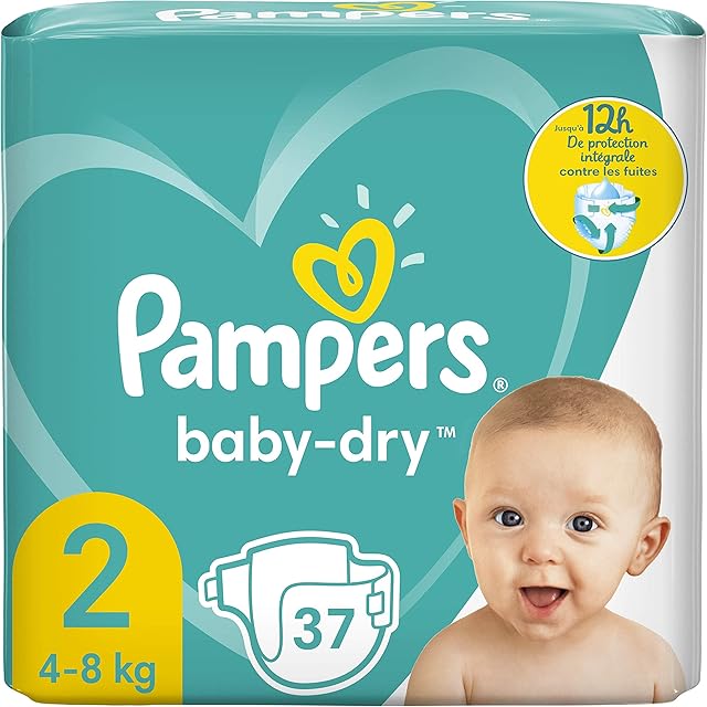 Pampers Babydry Pieluchy Niemowlęce, Rozmiar 2-37 Sztuk
