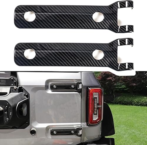 BESTAOO Cubierta de bisagra de puerta trasera para puerta trasera, accesorios exteriores, decoración para Ford Bronco 2021 2022 2023 2024 2025,