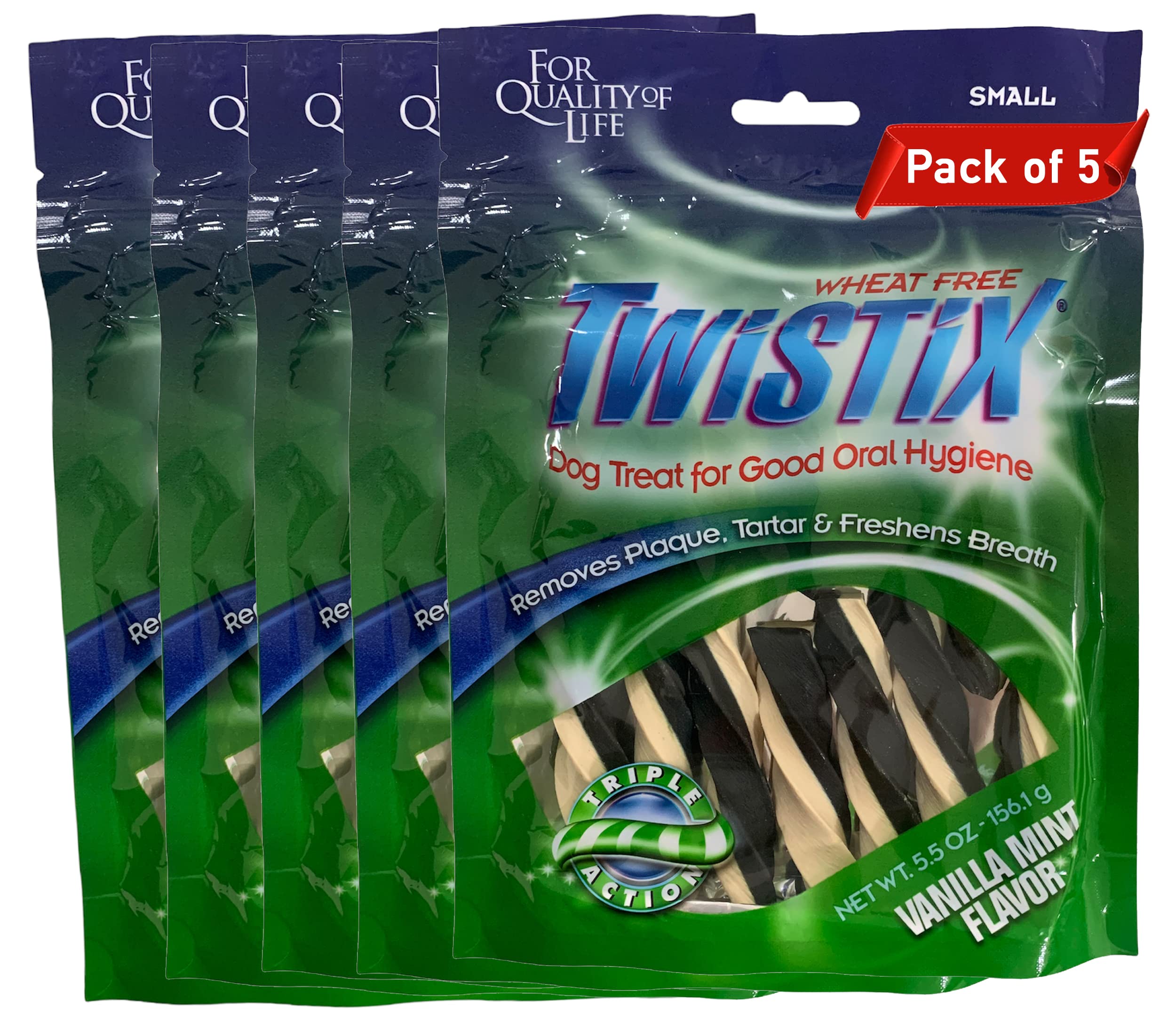 Twistix Dog Treats for Oral Care: Vanilla Mint Dental Chews for Dogs (Pack of 5) (B09ZHW62R5) Amazon Price History, Amazon Price Tracker
