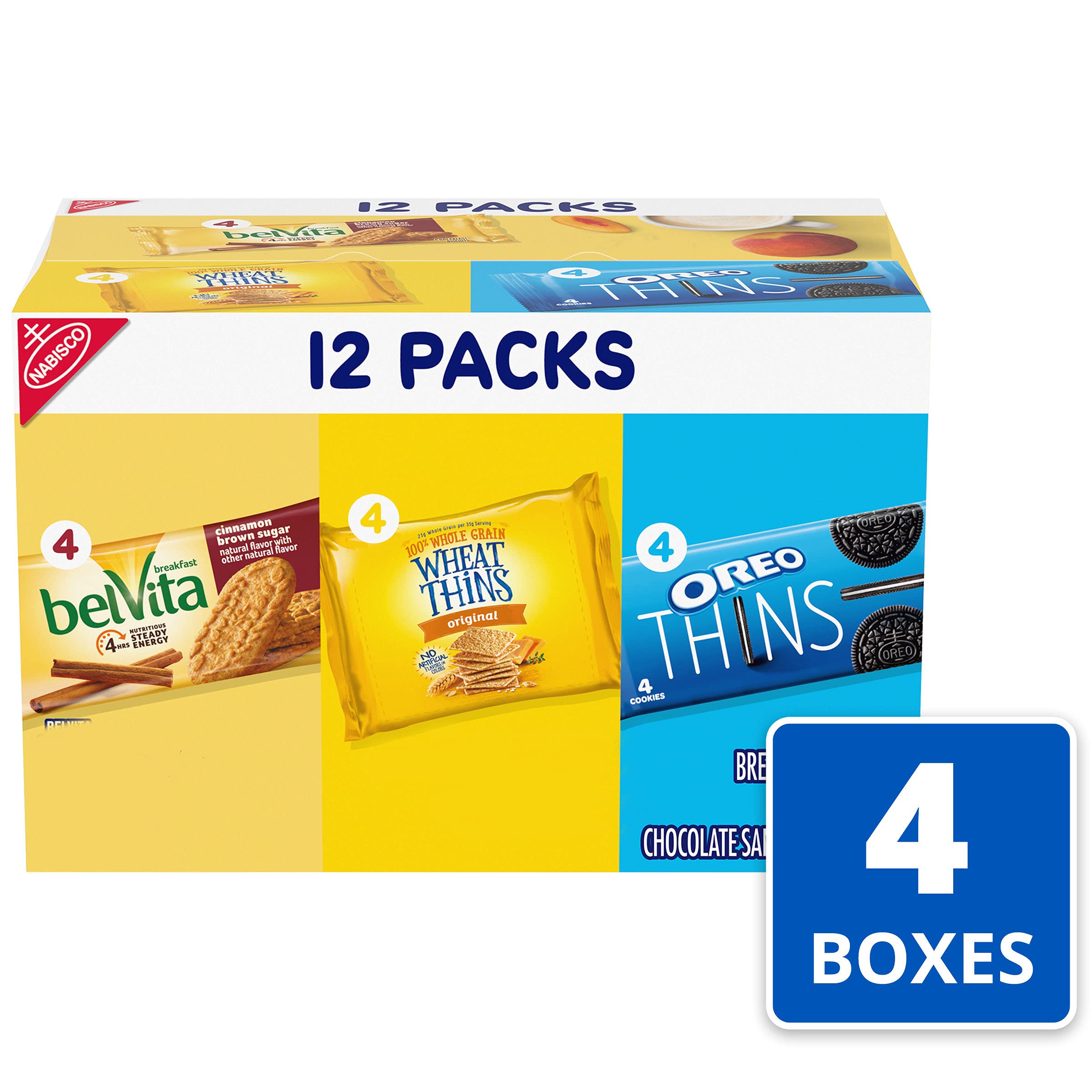 NABISCO OREO Thins Chocolate Sandwich Cookies, Wheat Thins Original