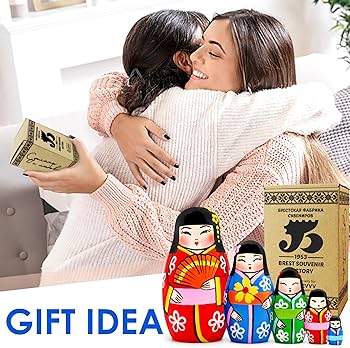 Amazon | AEVVV 日本の入れ子人形 5個セット - マトリョーシカ 和の