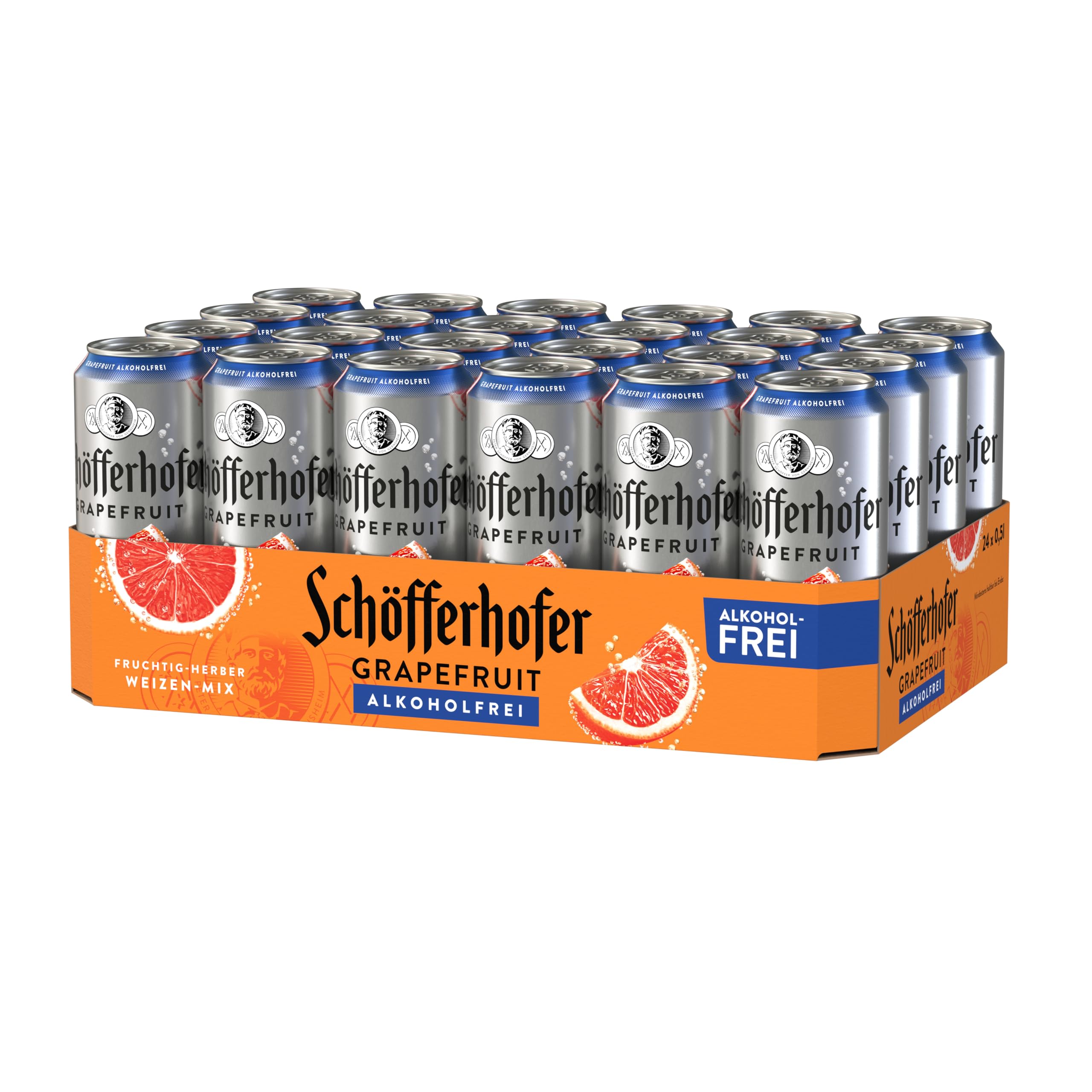 Schöfferhofer Grapefruit alkoholfrei, EINWEG 24x0,50 L Dose