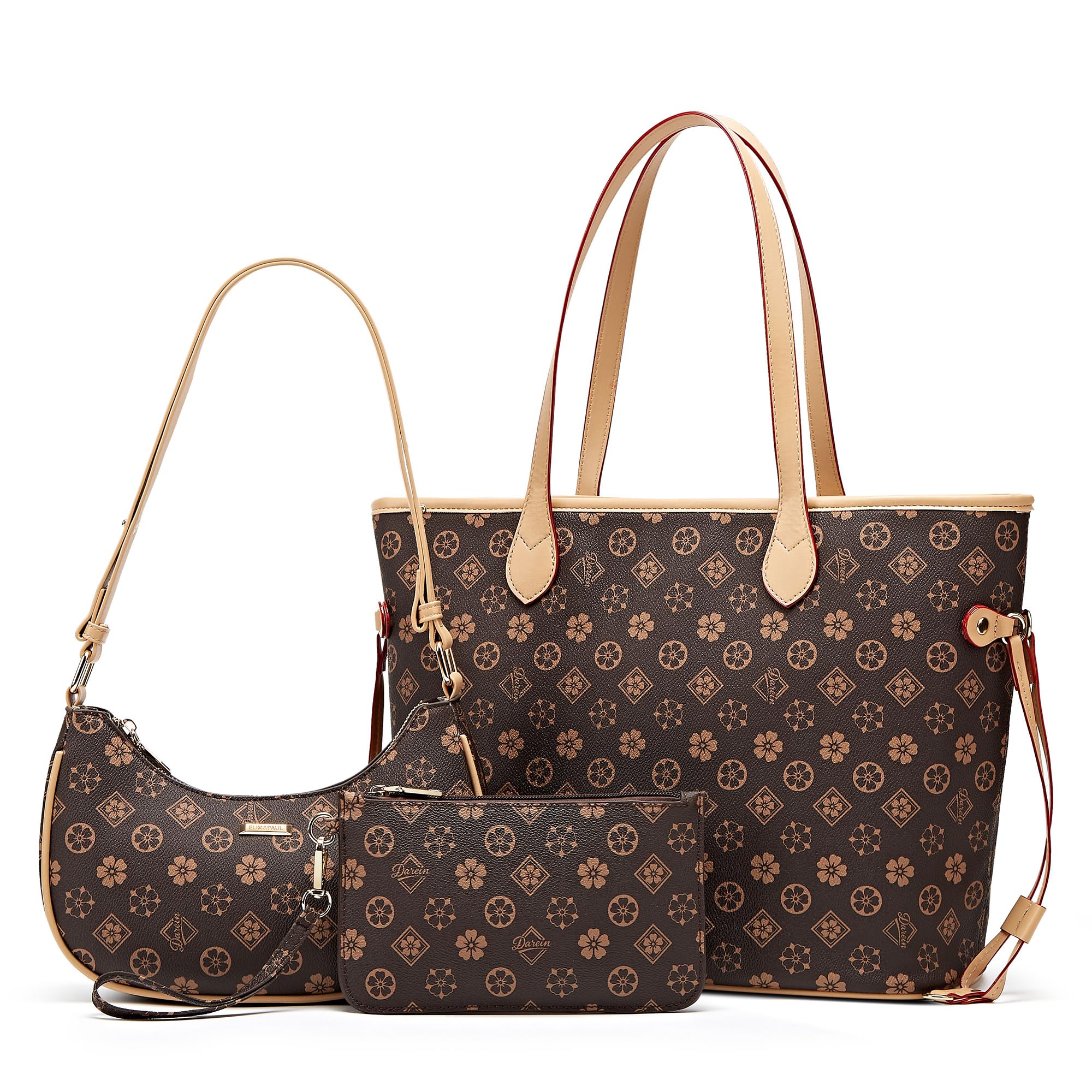 Women Fashion Handbags Tote Bag Shoulder Bags Top Handle Satchel Purse Set