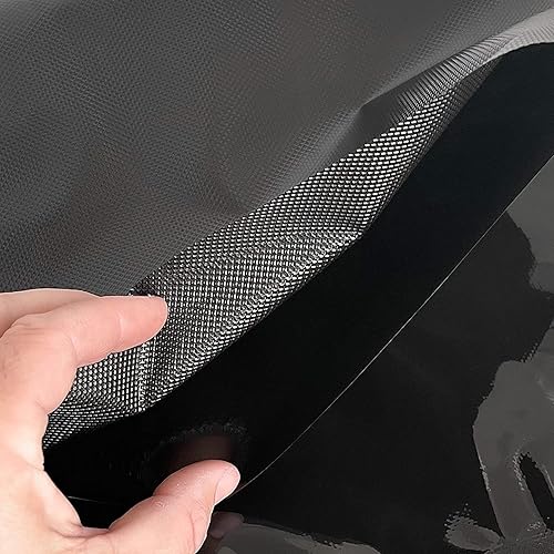 Bolsas de diamante - Bolsas de sellado al vacío 5mil - Rollo (15x50, NegroTransparente)