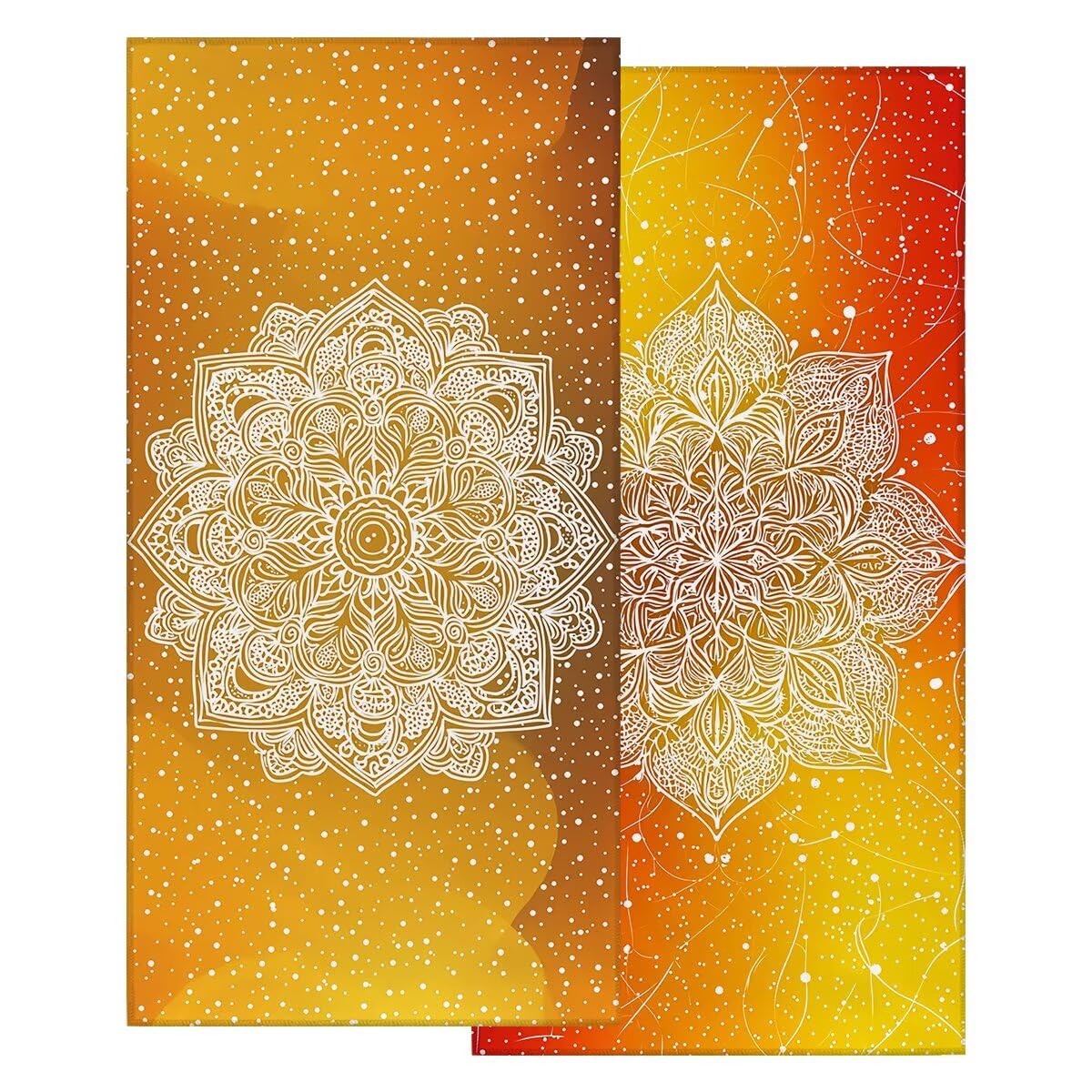 Toalla Playa 100x220 cm, Toalla Gimnasio Microfibra Secado Rapido, Juego de 2 Antiarena Toallas de Playa, Ligera Compacta Toallas Microfibra Grande para Viaje, Regalo Hombre Mujer (Naranja) -4953