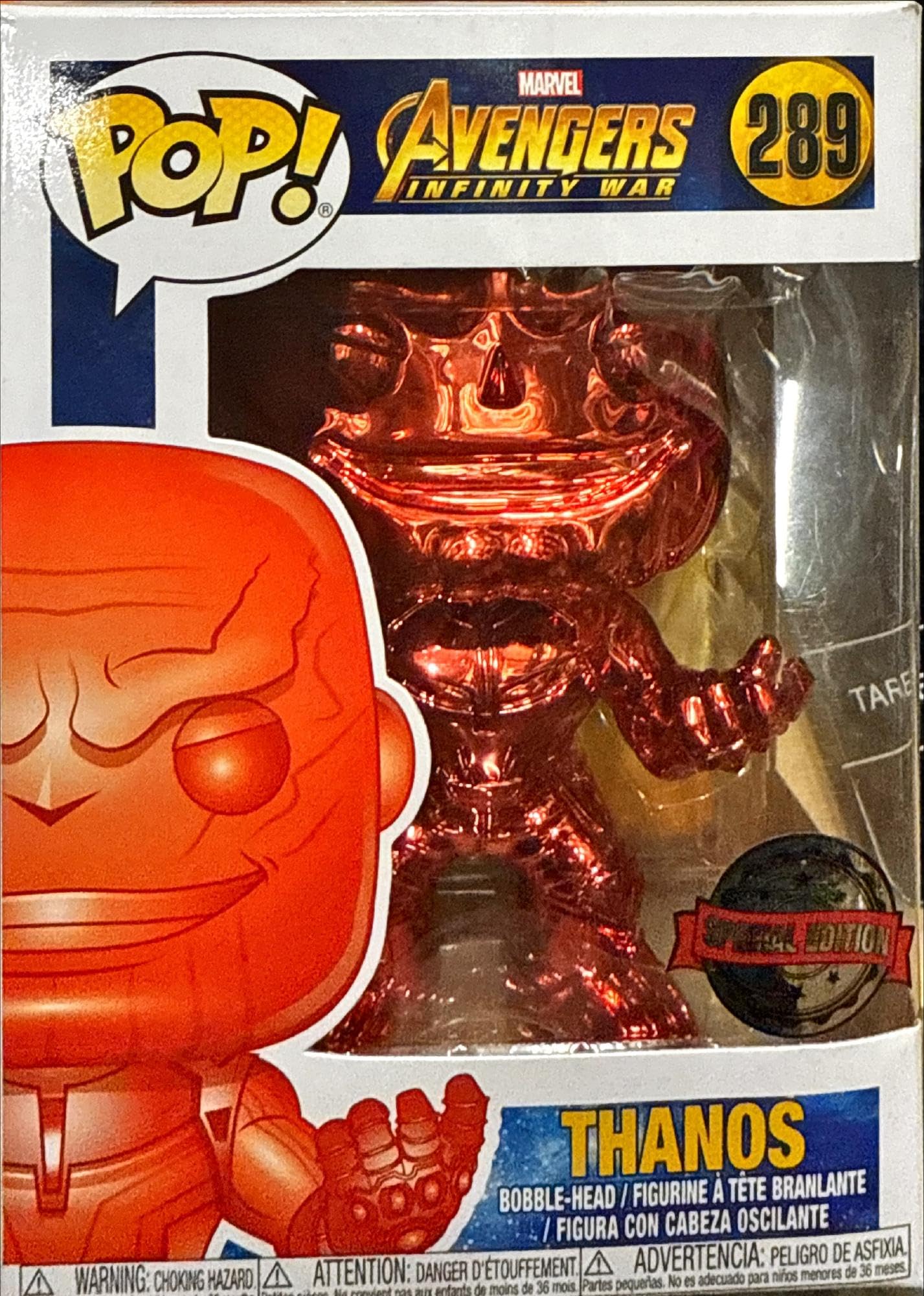 Amazon.com: Funko Pop Avengers 289 Thanos Red Chrome (no Sticker