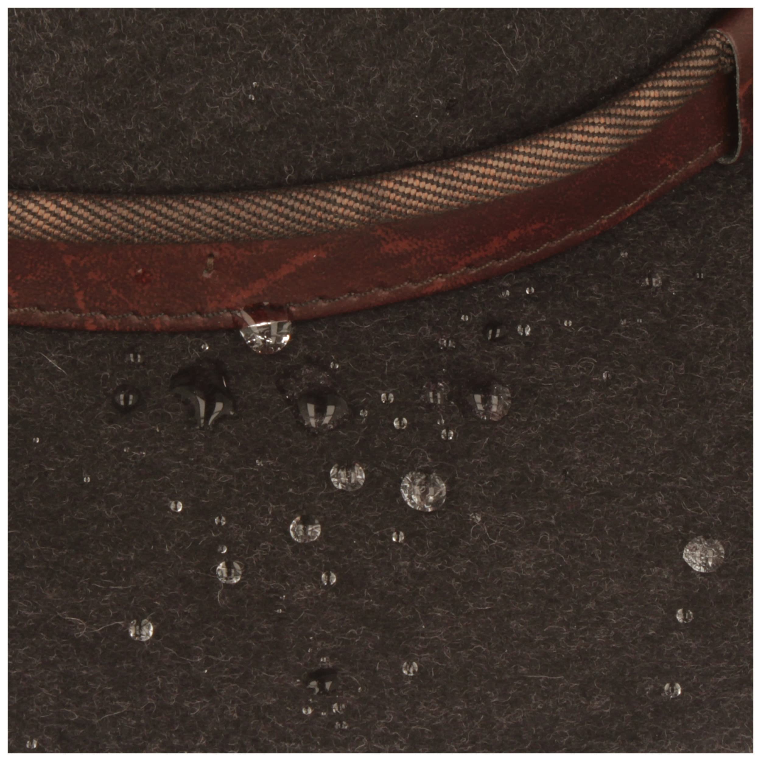 Breiter Rollbarer Outdoor Filzhut Trekkinghut 100% Wolle Hut Wasserabweisend Wollhut Faltbar Herren und Damen